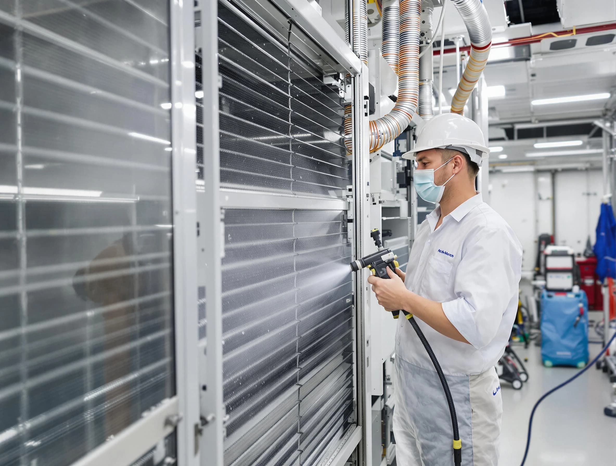 Professional AC coil cleaning by Framingham Air Duct Cleaning in Framingham