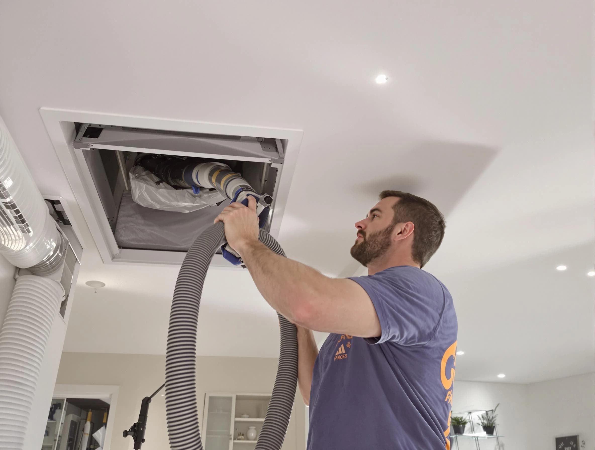 Precision indoor duct cleaning by Framingham Air Duct Cleaning in Framingham