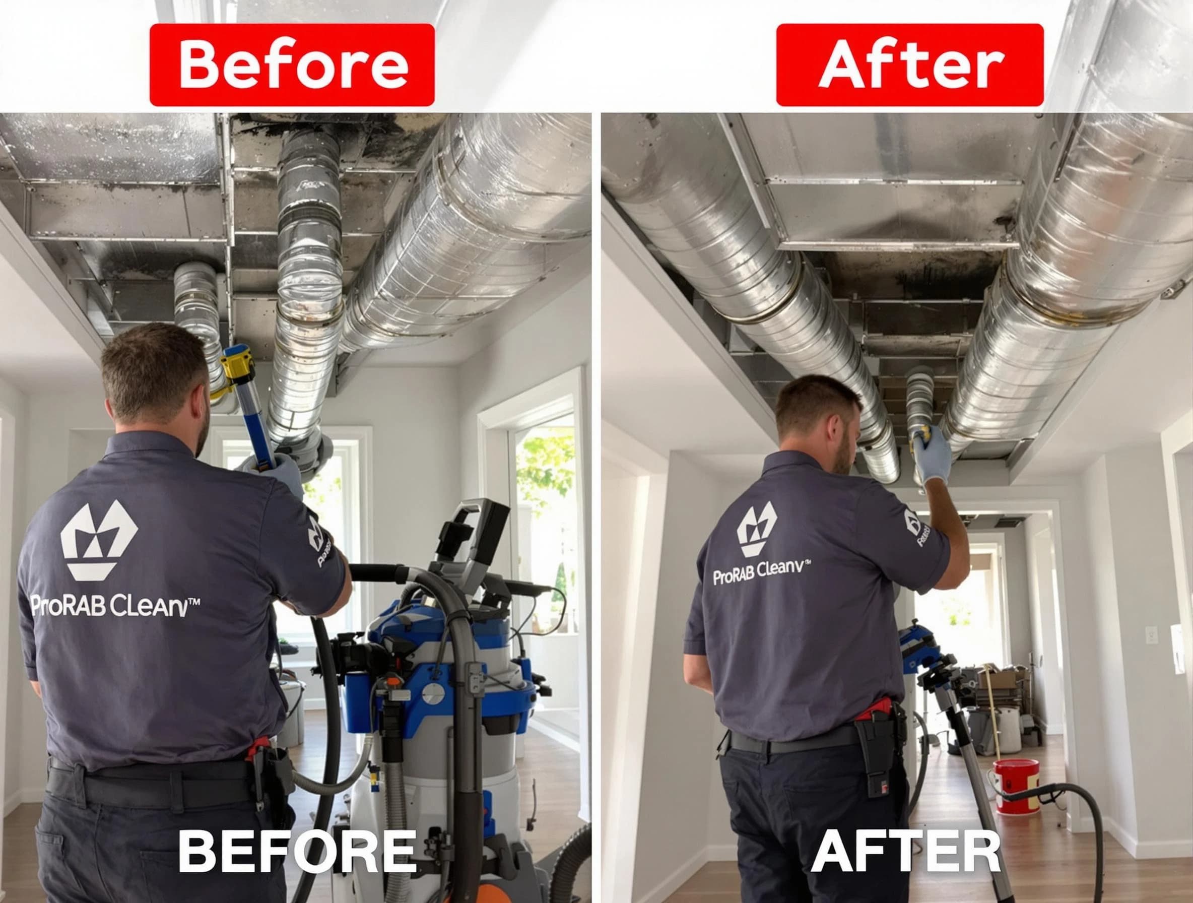 Framingham Air Duct Cleaning expert performing thorough residential duct cleaning in a Framingham home
