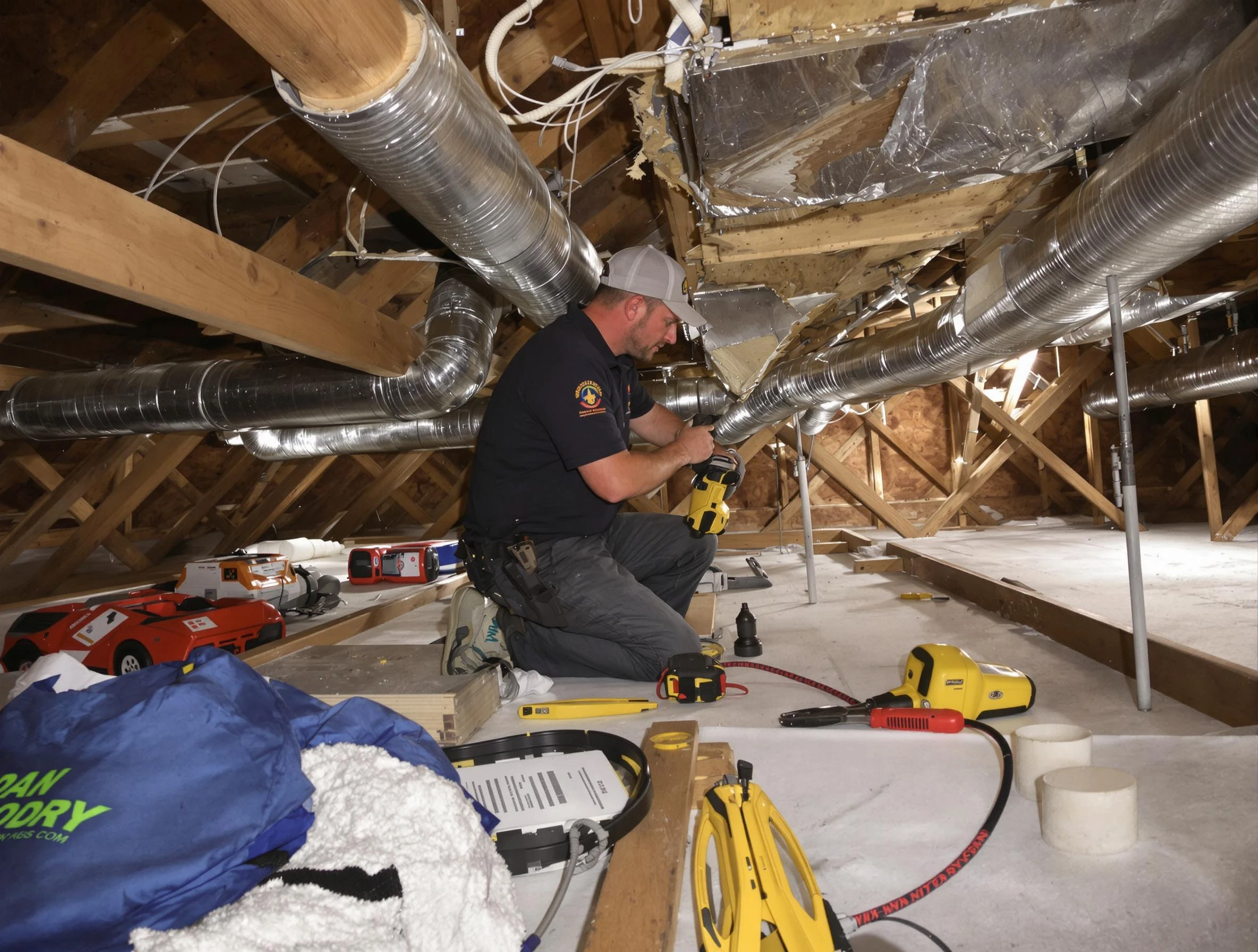 Professional air duct repair by Framingham Air Duct Cleaning in Framingham