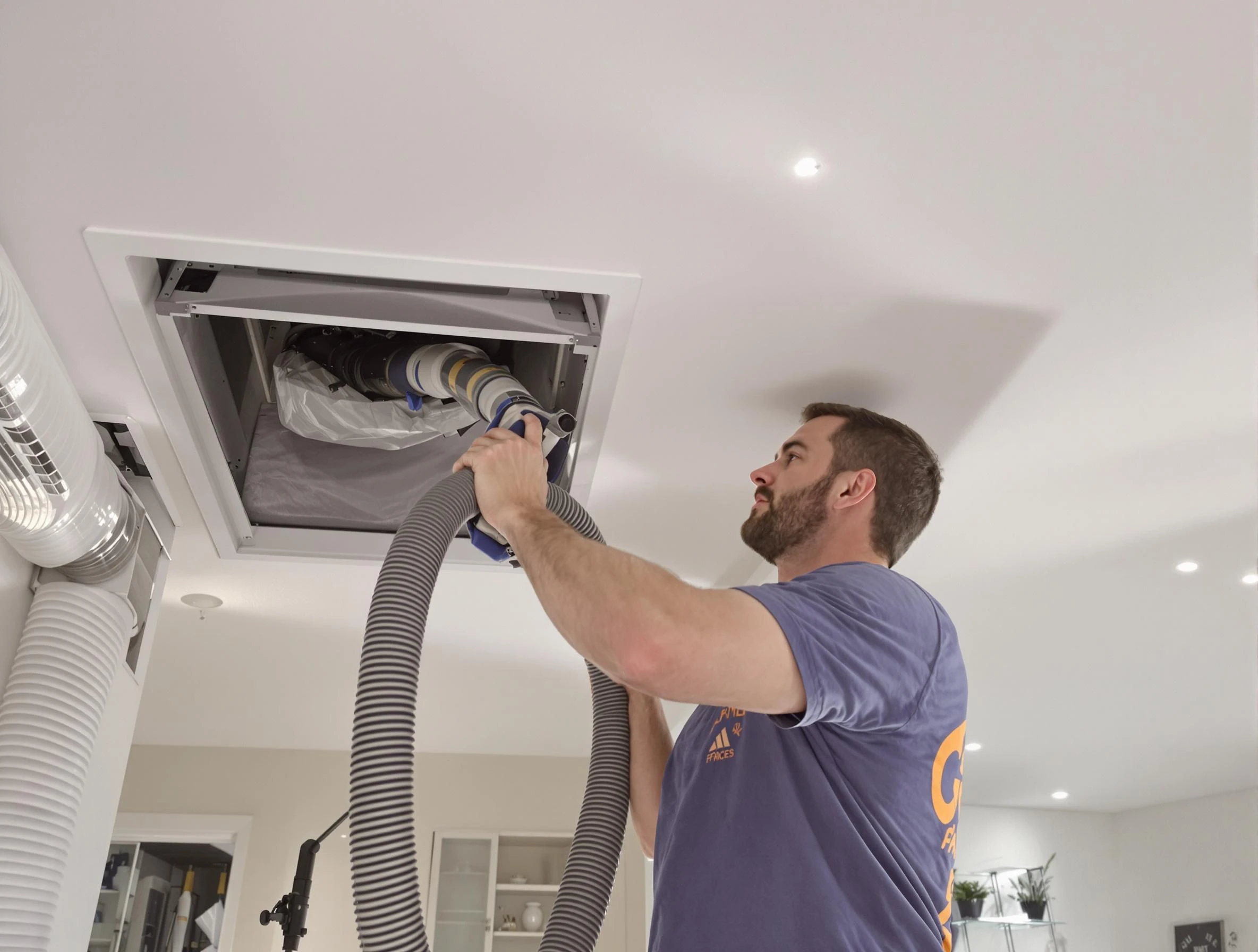 Precision indoor duct cleaning by Framingham Air Duct Cleaning in Framingham