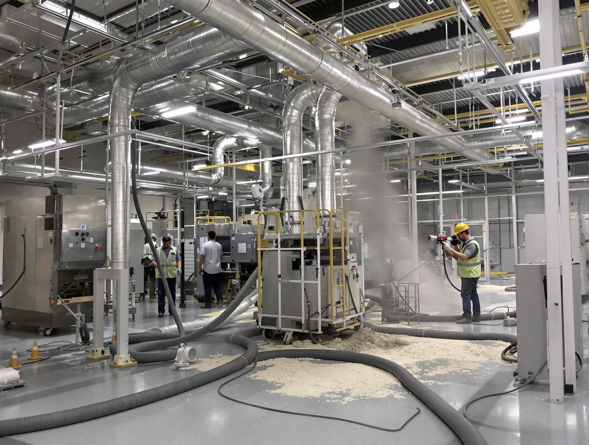 Heavy-duty industrial duct cleaning by Framingham Air Duct Cleaning in Framingham