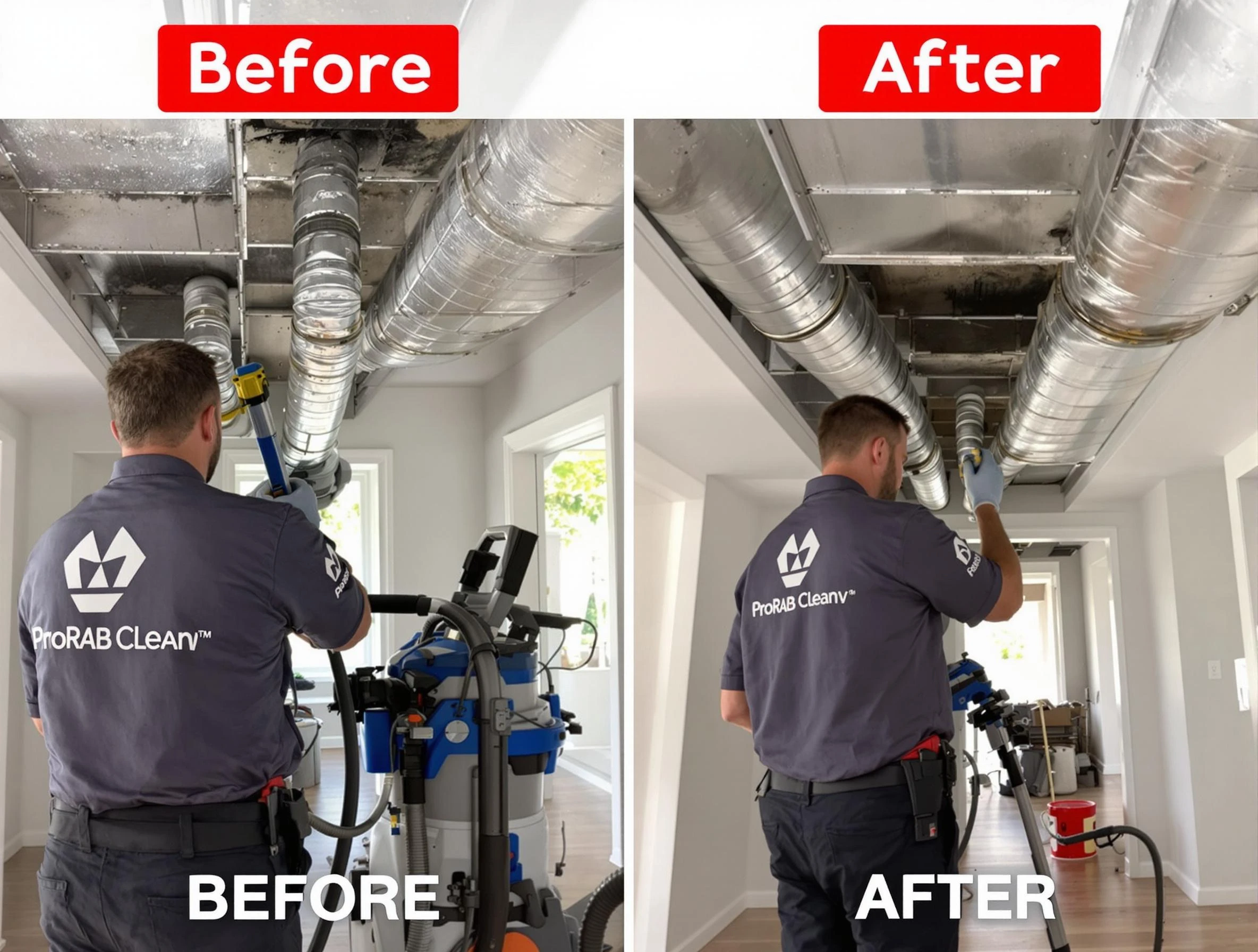 Framingham Air Duct Cleaning expert performing thorough residential duct cleaning in a Framingham home